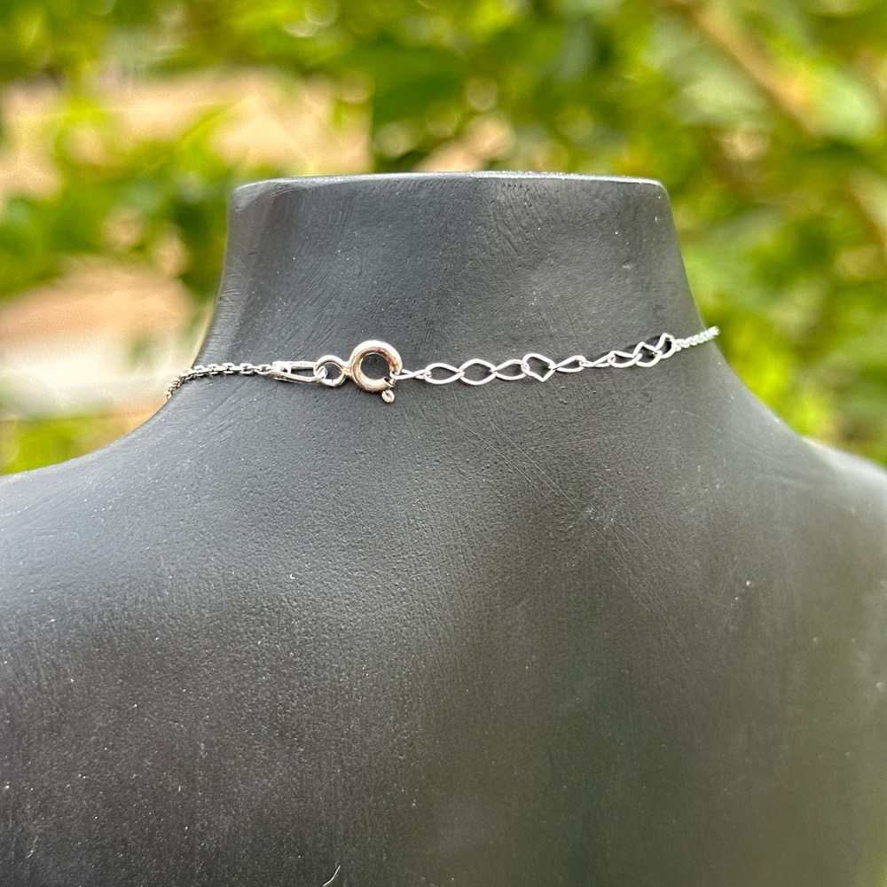 Sterling silver owl necklace marked 925 - Picture 6 of 6